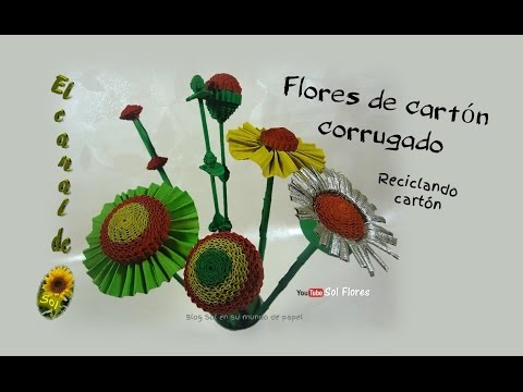 Video: Cómo Hacer Flores De Cartón Ondulado