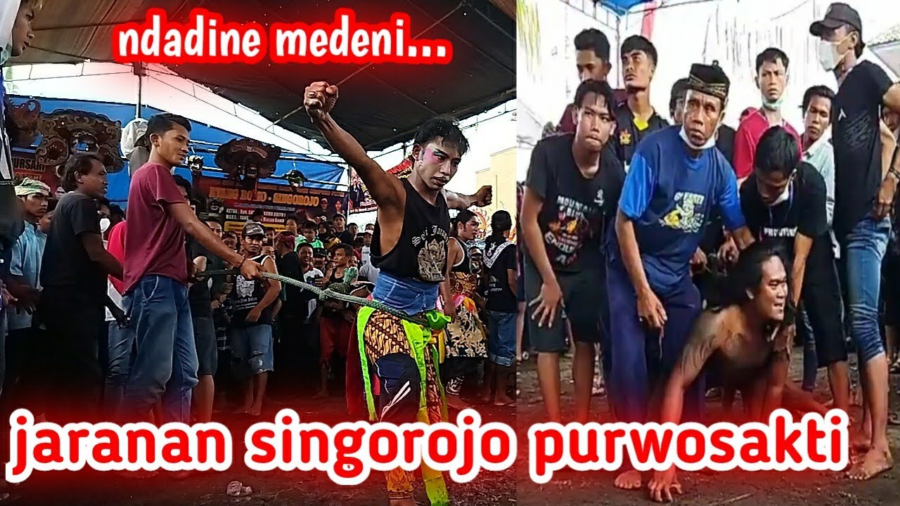 tarian satrio blambangan jaranan singorojo purwosakti live pengatigan Rogojampi. @ConzLarozChannel