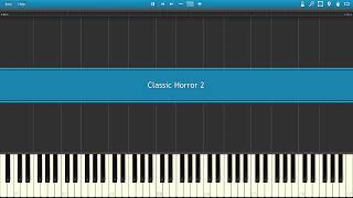 Kevin MacLeod - Classic Horror 2 (Synthesia Piano Tutorial)