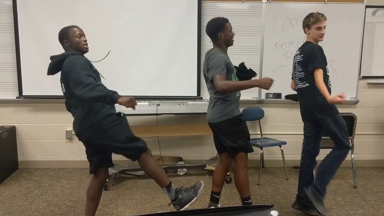 Mayfield marching band getting hype before the game YouTube