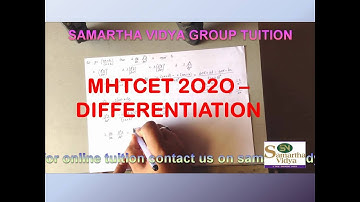 MHTCET - DIFFERENTIATION