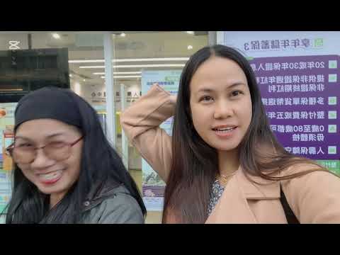 Walking down the street of HK