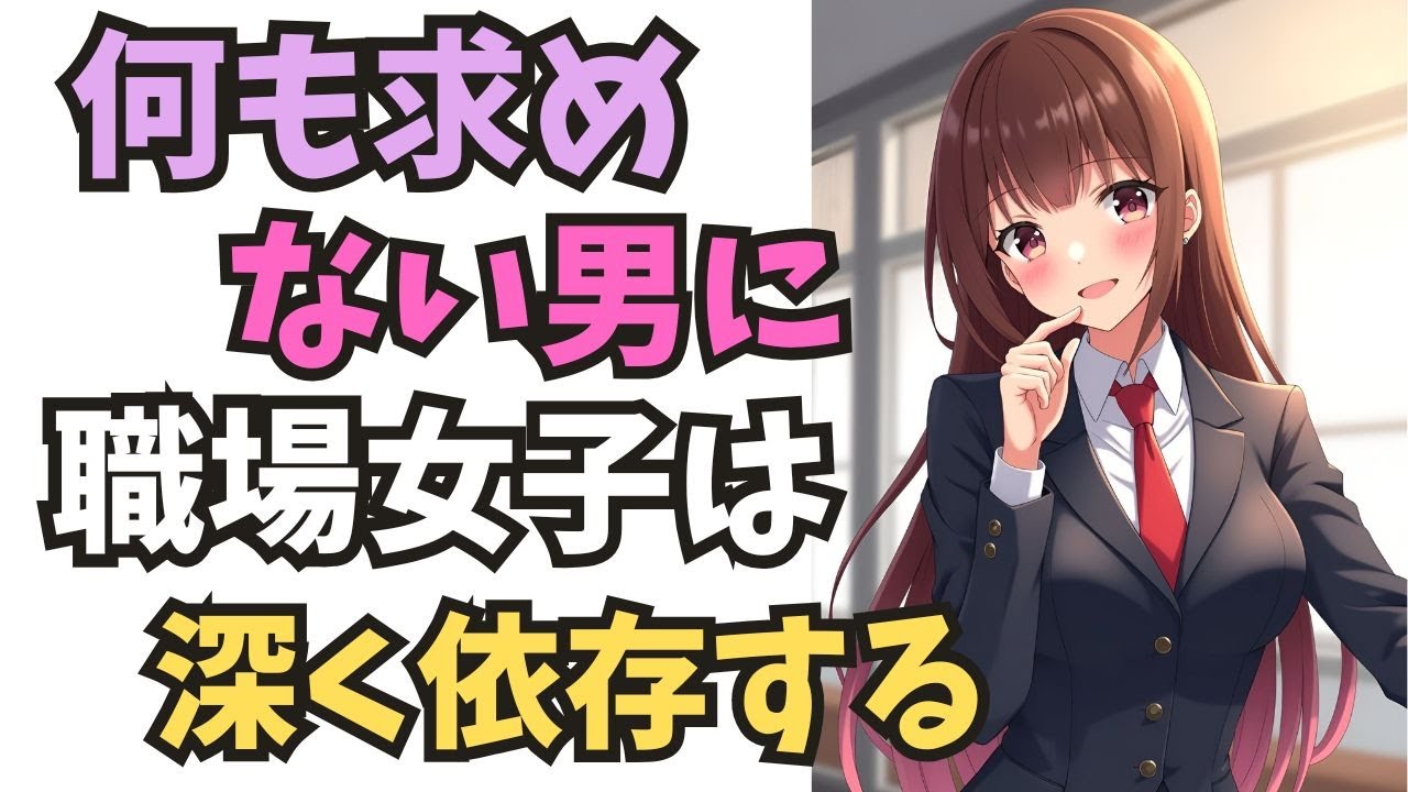【職場恋愛】何も求めない男に、女は深く依存する。・欲を見せない男ほど、女はその奥を知りたくなる。追わない姿勢が、彼女の妄想を止められなくする。
