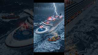 Monster Atlantic Storm Rescue! Giant Cruise Ship vs Deadly Ocean Waves #ytshorts #shortsfeed #shorts