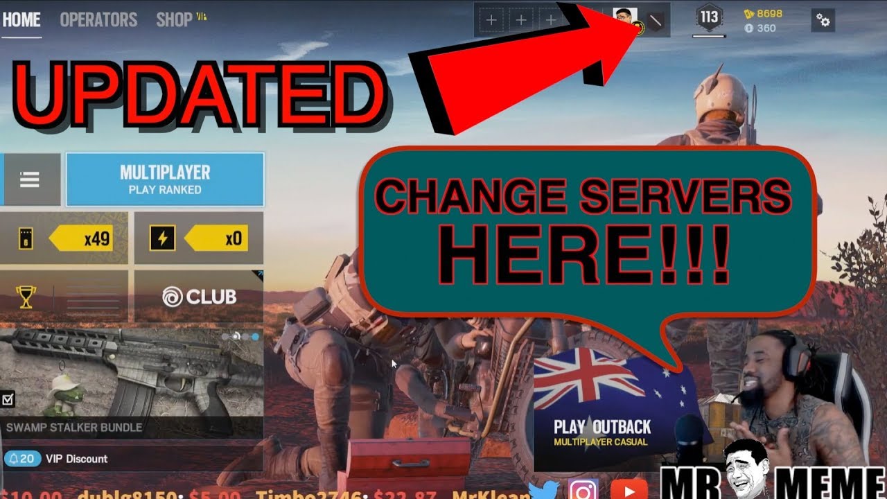 [NO LONGER WORKS] CHANGE SERVER FOR HIGHER RANKS | RB6 Siege- Burnt ...