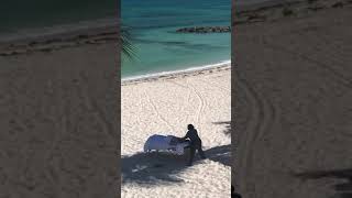 Got the best massage on the beach in the Bahamas #massage #relax