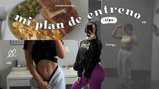 MI PLAN DE ENTRENAMIENTO SEMANAL ? + tips | fuerza, abdominales, alimentación, motivación.