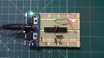 Arduino mínimo en protoboard
