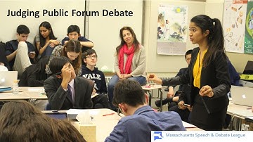 Judging Public Forum Debate