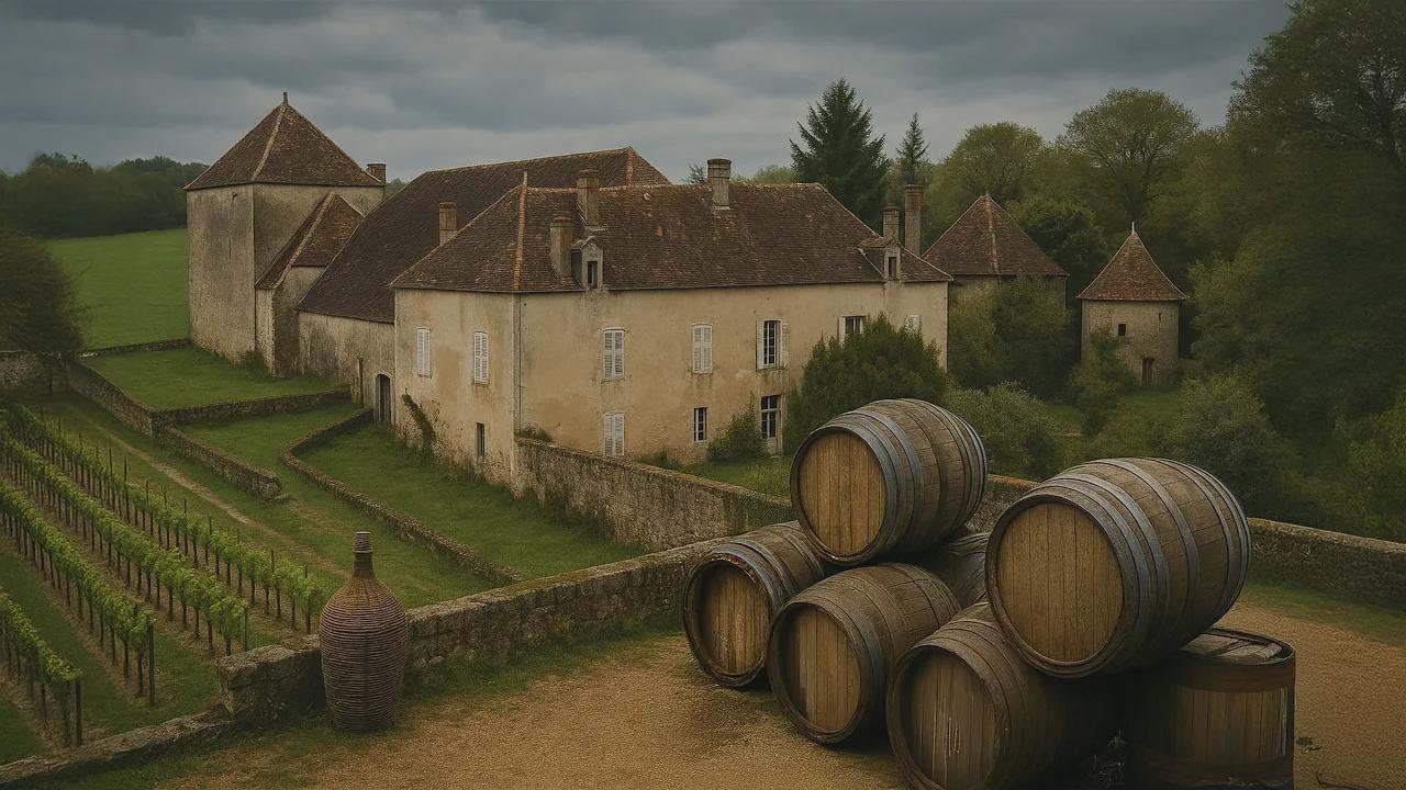 Castelo de Champagne do século XVI: Adegas ainda cheias de vinho