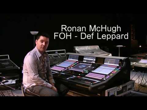 DiGiCo SD7 Ronan McHugh FOH With Def Leppard