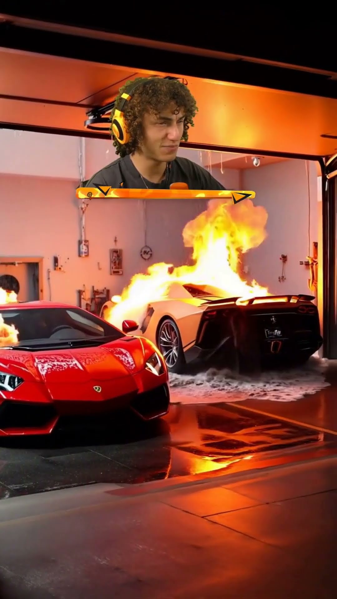 Lamborghini CATCHES on FIRE!?