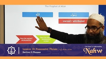 First Steps To Understanding Nahw 18: Possessive Phrase, مضاف-مضاف اليه
