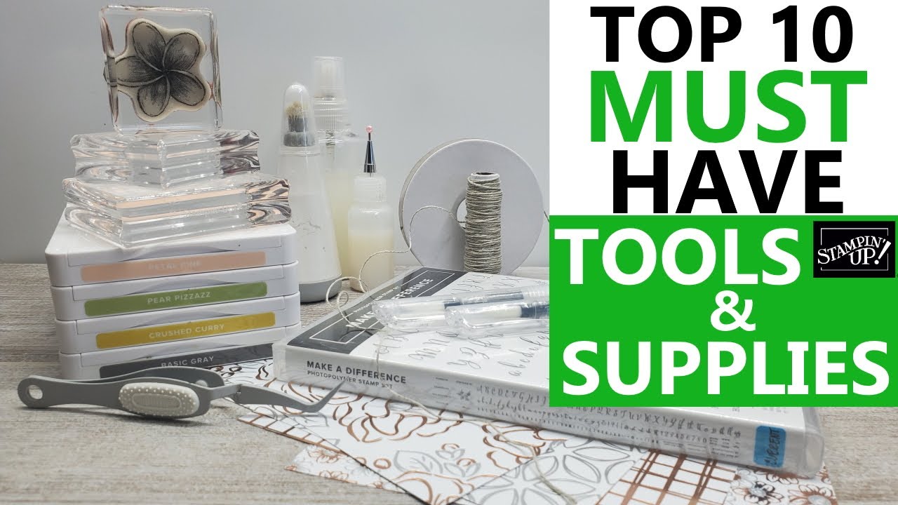 🎨TOP 10 MUSTHAVE STAMPING TOOLS & SUPPLIES 2020 Favorite Cardmaking
