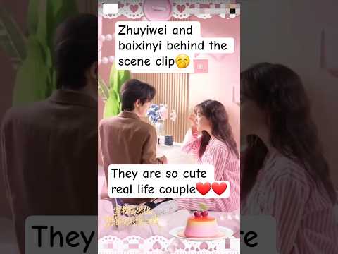 zhuyiwei anf baixinyi cute bts scene #zhuyiwei#baixinyi#zhuyiweibaixinyi#cdrama#shortdrama by Cdrama_lover2.O