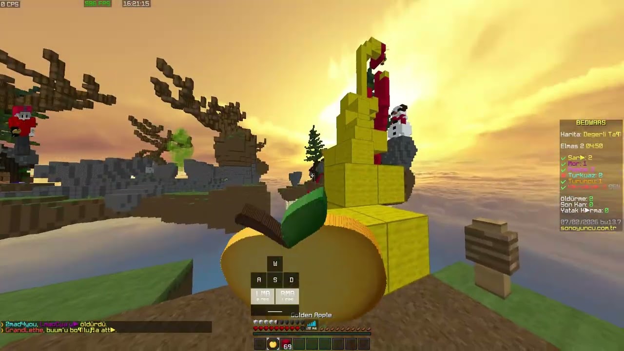 Sonoyuncu Bedwars Kill Montage #9