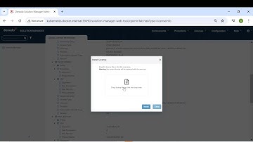 How to install a license in the Solution Manager