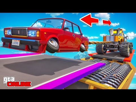КАКАЯ ЧИТЕРСКАЯ ТАЧКА САМАЯ СИЛЬНАЯ? ЖИГА ПРОТИВ БИГФУТА В ГТА 5! ПЕРЕТЯГИВАНИЕ КАНАТА В GTA 5!