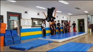 특공무술 연합수련!! 체조 수련중~ ^^Tumbling of Korean martial arts