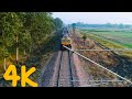 Train 4K Cinematic Aerial view