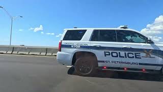 St. Petersburg Police Department Tour Bus Escort to Tampa international Airport