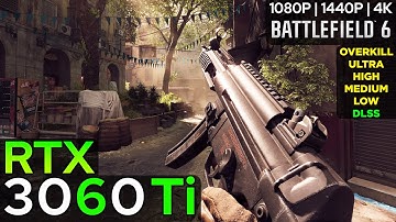 Battlefield 6 - RTX 3060 Ti + 9800X3D (1080p/1440p/4K)