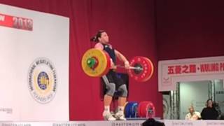 Evstyukhina second clean 157kg WWC