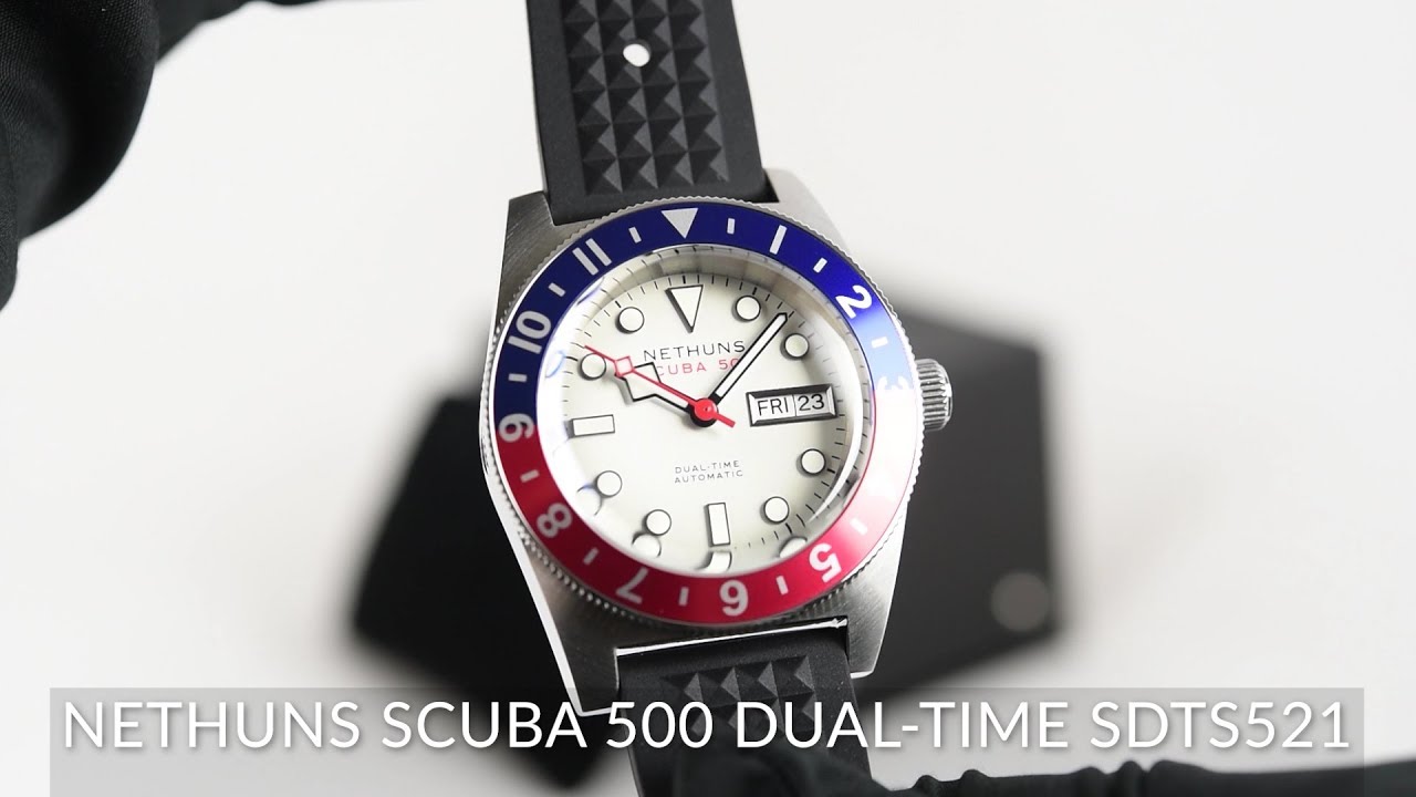 Nethuns Scuba 500 Dual-Time SDTS521 - YouTube