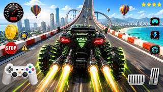 💥 Monster Truck Stunt Car Game Gameplay | Extreme Stunts & Impossible Tracks | Android Gameplay screenshot 5
