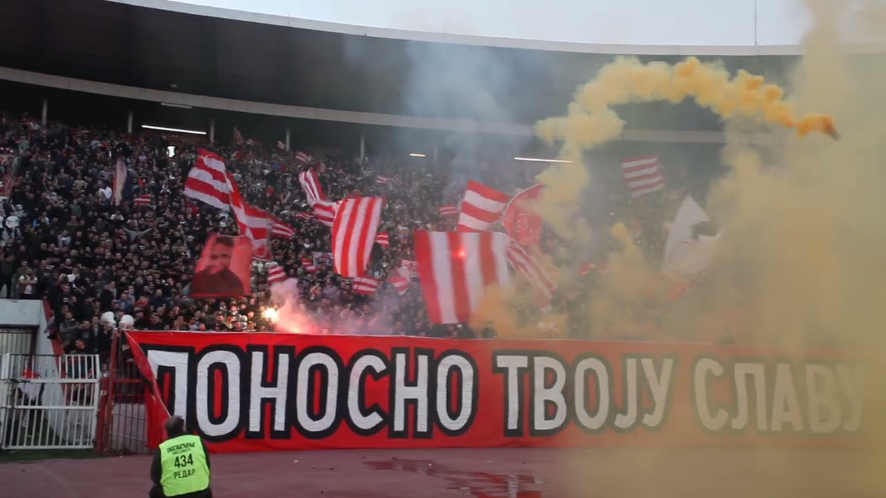 Zvezda - Napredak KŠ, navijanje i pirotehnika