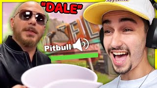 PITBULL Plays FORTNITE OG // Mr. Worldwide VOICE 😎