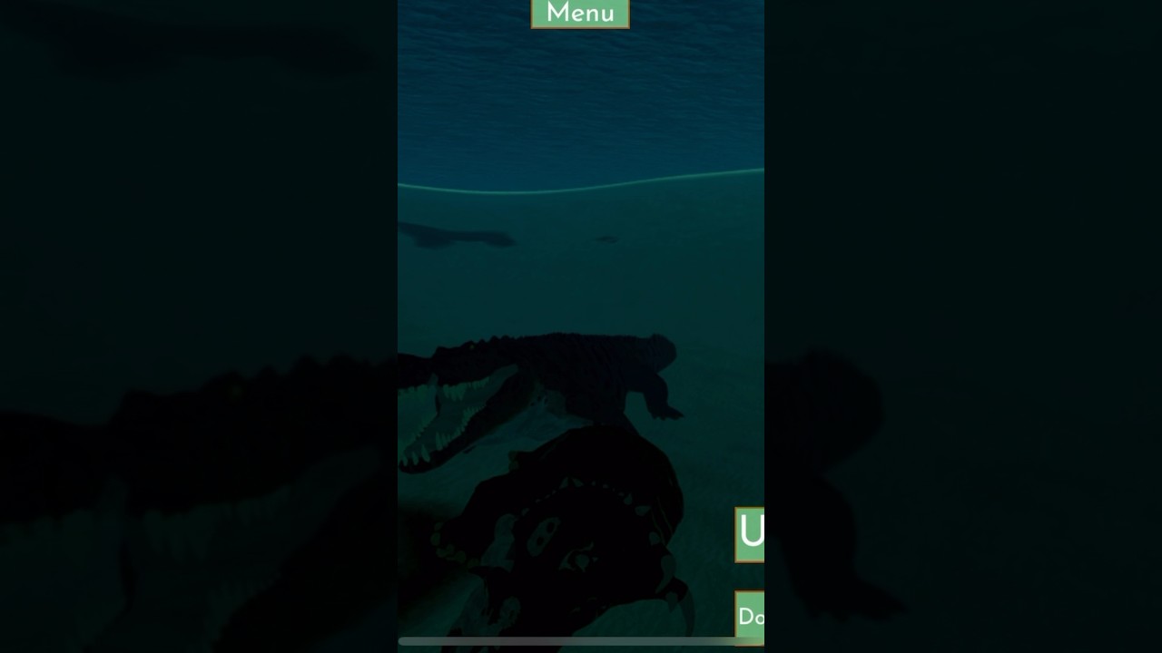 Fallen ashes Deinosuchus swimming #fyp #dinosaur #jurassicworld #deinosuchus #fallenashes