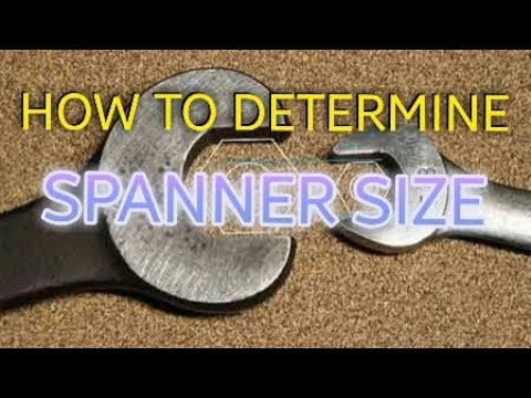 Bolt Size And Spanner Size Chart