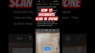 Scan documents in iPhone #shorts #iphone  #technomobille