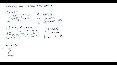 Video 9: demostraciones combinatorias de identidades.