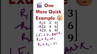“Rank + LI + LD in ONE trick 🔥”#Engineering Maths made EASY 🔥#ONE question three concepts #btechmath