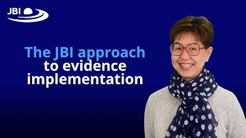 The JBI approach to evidence implementation