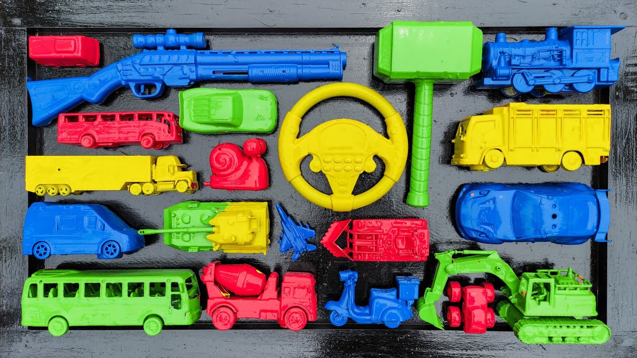 Membersihkan Mainan Mobil Balap,Truk Molen,Kereta Api, Bus Telolet ,Truk Oleng, Excavator, Pesawat