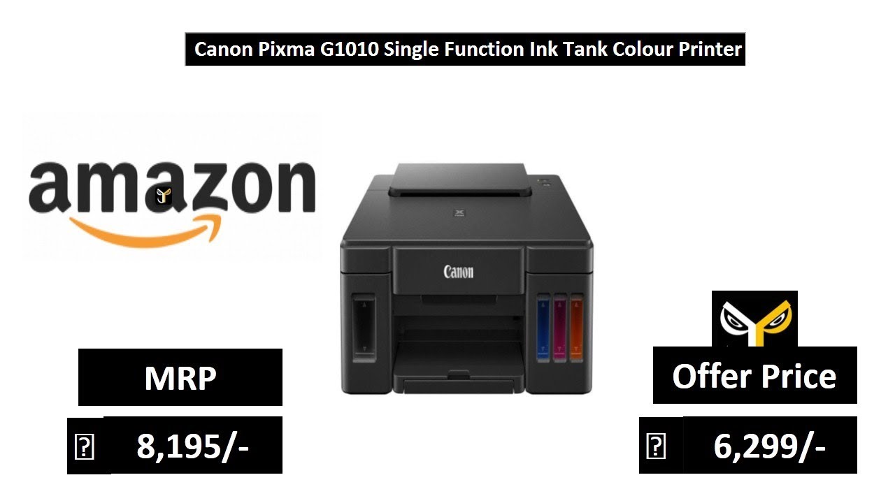 Canon Pixma G1010 Single Function Ink Tank Colour Printer Youtube