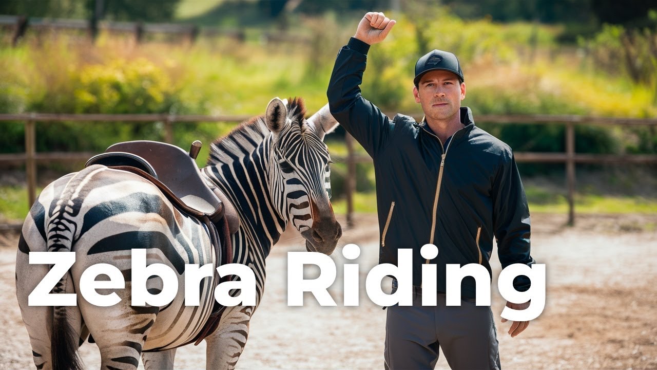 Zebra Riding vs Horse Riding: The Ultimate Showdown - YouTube