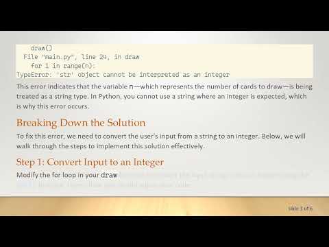 How to Fix TypeError: 'str' object cannot be interpreted as an integer in Python