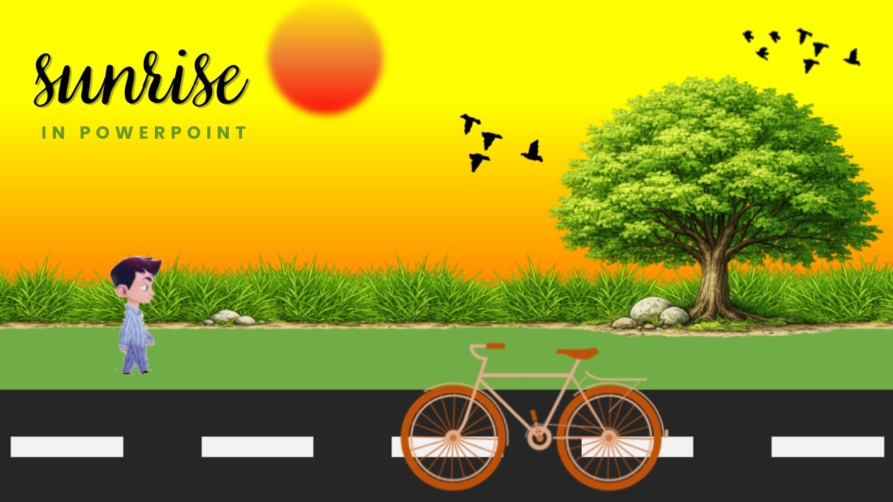PowerPoint Sunrise Animation | Realistic Scene Tutorial - YouTube