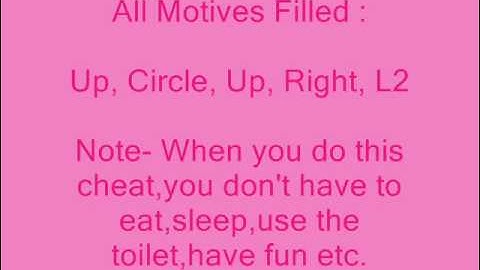 The sims 2 cheats ps2