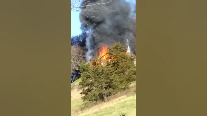 House on fire in Baraboo