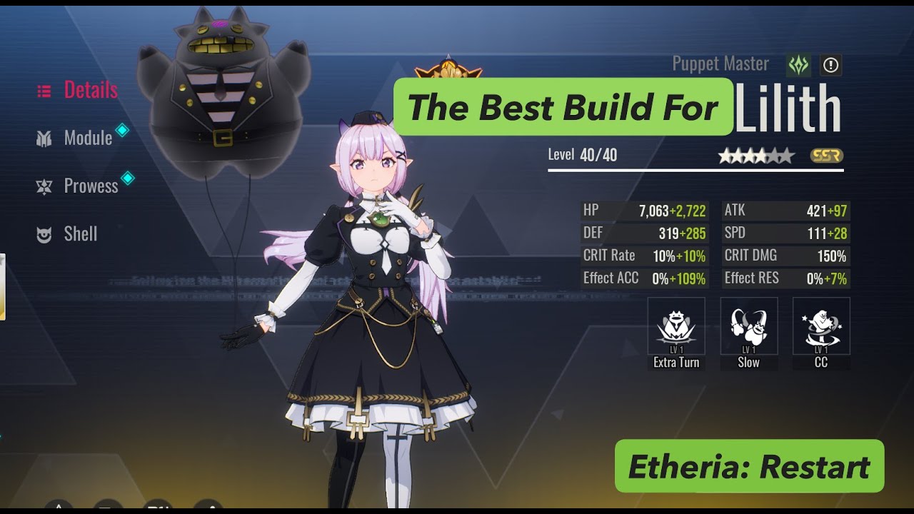The Best build for Lilith. Etheria: Restart - YouTube