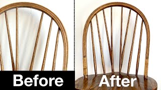Spindle Repair on a Chair Back | How To Woodworking