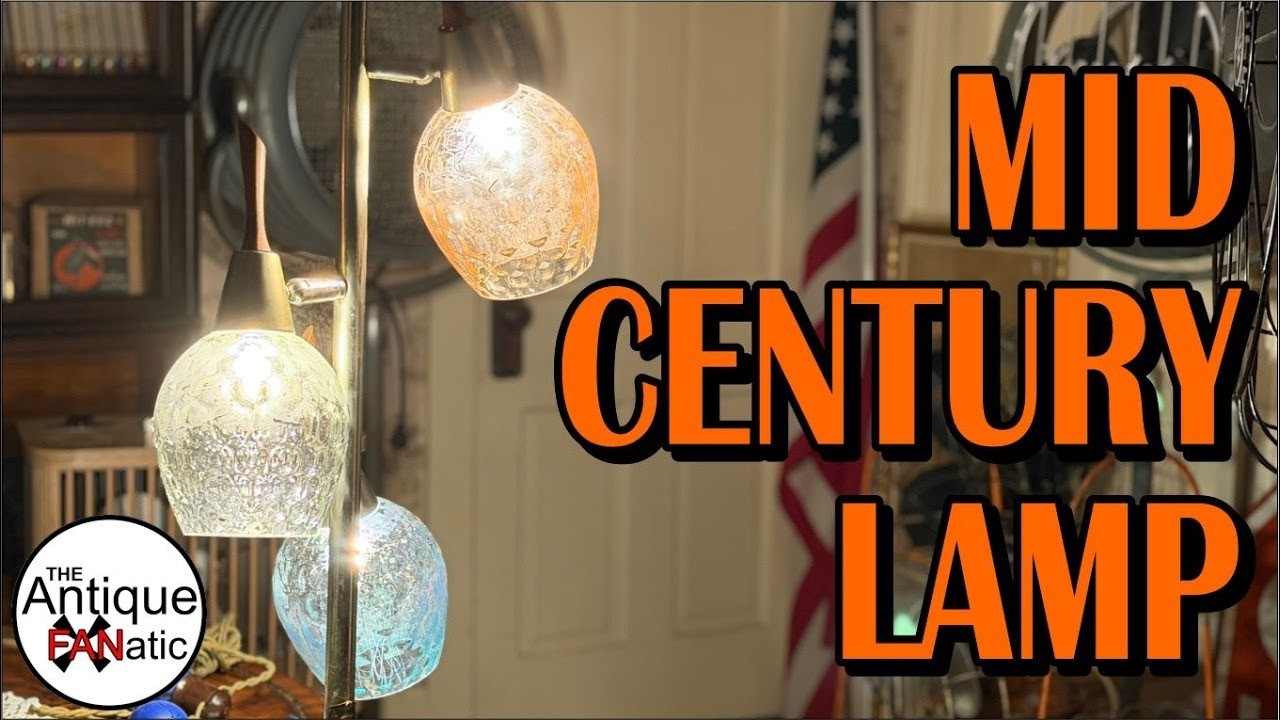 Находка на блошином рынке: настольная лампа середины века #антиквариат #mcm #лампа #свет