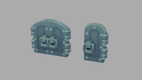 Cube World Door - 3d Modeling Timelapse #3