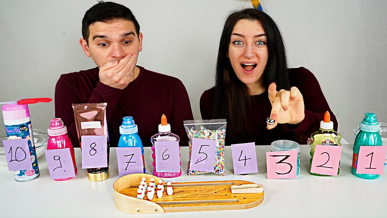giochi uniti SLIME BOWLING CHALLENGE !!!!