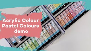 Acrylic Colour Pastel Paint Set Signature demo